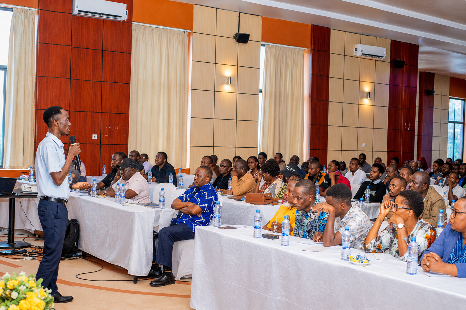 Azael Haward Kyando speaking